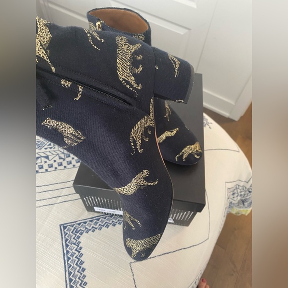 Aquazzura ankle boots leather and fabric - Picture 3 of 15